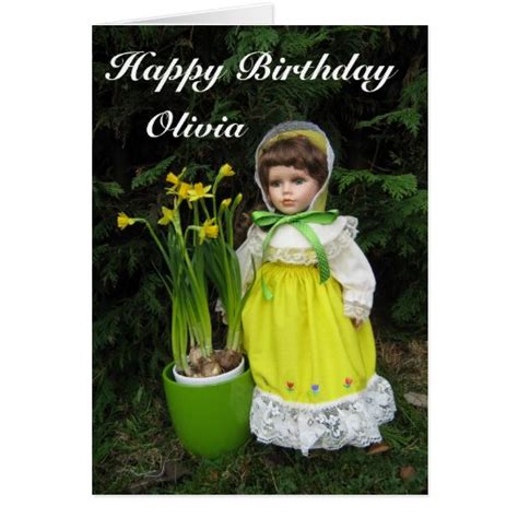 Happy Birthday Olivia Card | Zazzle