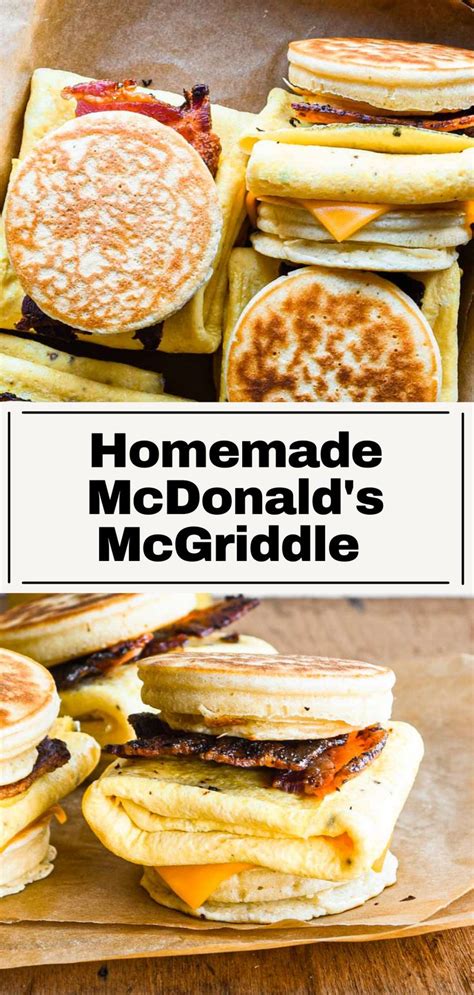 Homemade McDonald's McGriddle {bacon, egg & cheese} - Cozy Cravings | Breakfast dessert ...