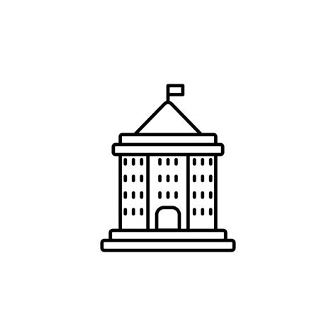 school building vector icon illustration 23202353 Vector Art at Vecteezy