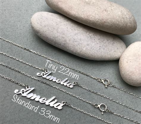 Tiny Amelia Name Necklace Custom Name Necklace Custom Name - Etsy