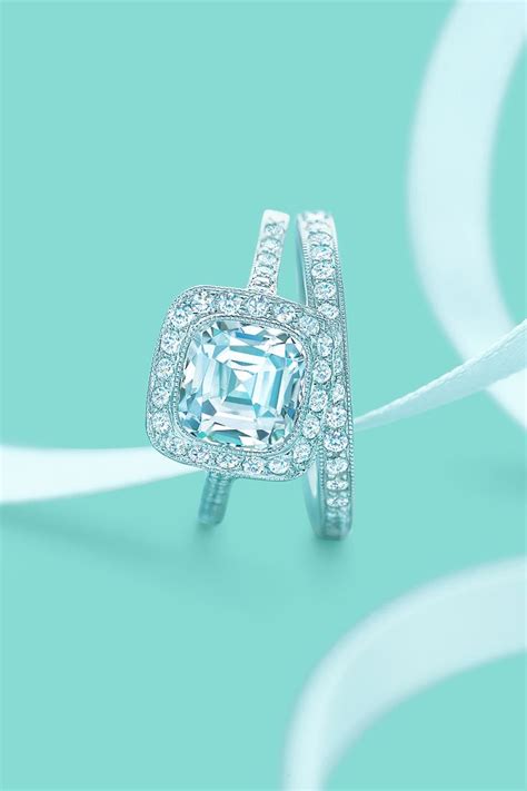 Tiffany Legacy diamond engagement ring with a matching diamond wedding band. I wouldn't mind ...