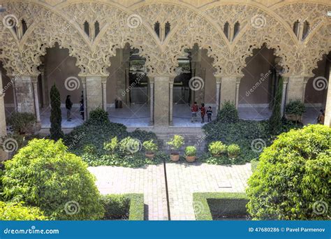 Saragossa. AljaferÃ­a Palace Editorial Photo - Image of interior ...