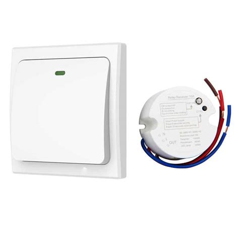 Wireless Light Switch Kit, No Battery & Wiring, Waterproof