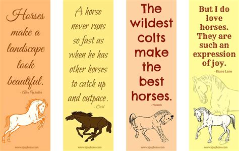 Free Printable Horse Bookmarks - Printable Word Searches