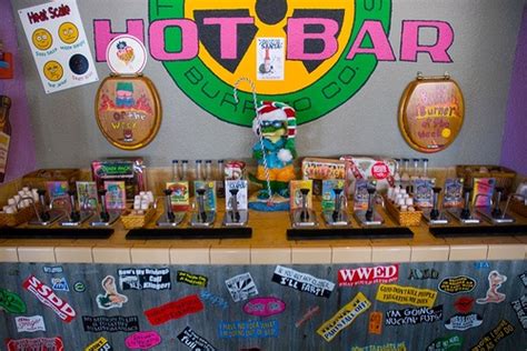 The Hot Sauce Bar at Tijuana Flats | Food hall, Tijuana, Grad parties