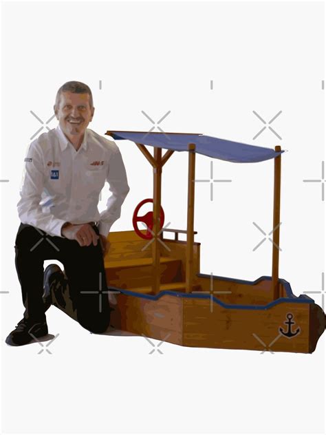 "Guenther Steiner Boat Ship Drive To Survive Aldi Brochure" Sticker for ...