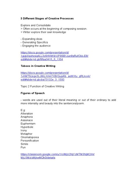 3 Different Stages of Creative Processes | PDF