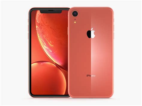 Apple iPhone XR Coral 3D model | CGTrader