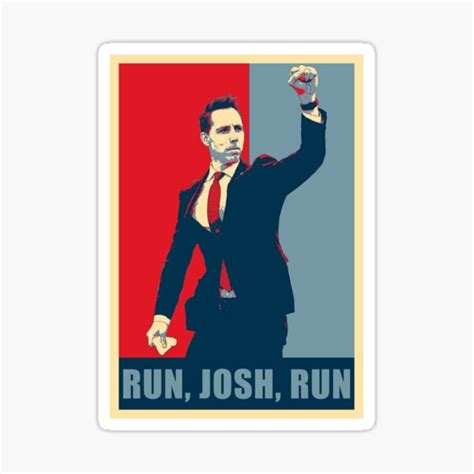 "Run Josh Run Josh Hawley 2024 Hope" Sticker for Sale by Valentino568 | Redbubble