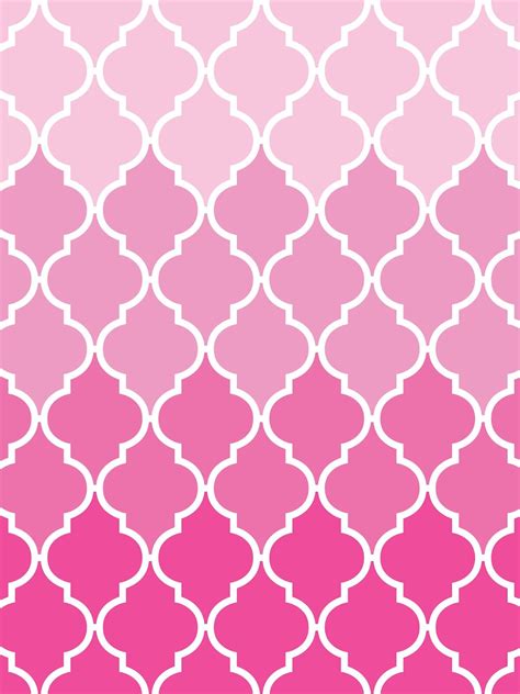 Quatrefoil Wallpaper for iPhone & iPad {Ombre Pink & Aqua} Each color is available for iP ...