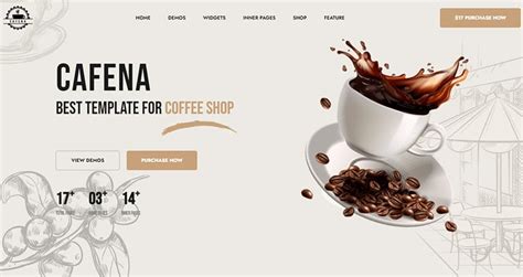 Great Coffee Shop Website Templates for Your Business