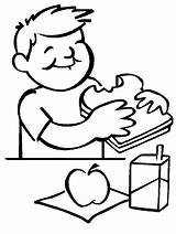 Lunch Images Coloring Pages & coloring Book sketch template