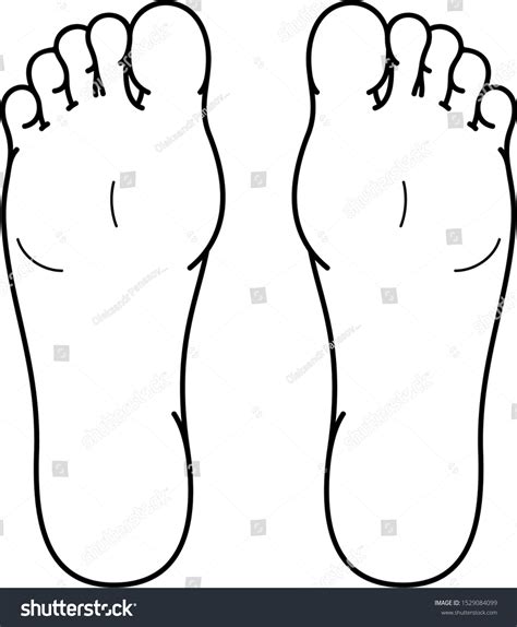 Outline Of Foot Clipart