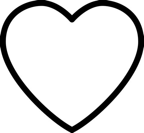 Heart Computer Icons Symbol Love Clip art - outline heart shape or love ...