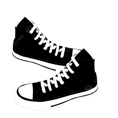 White Shoe Clipart Transparent Background, Black White Shoes, Shoes, Boot, Shoes Clipart PNG ...