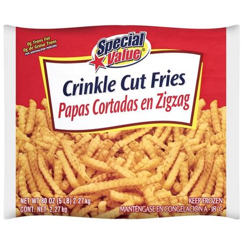 Special Value Crinkle Cut French Fries (80 oz) - Instacart