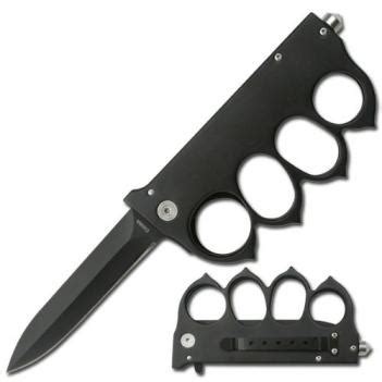 Tactical Brass Knuckles Knife