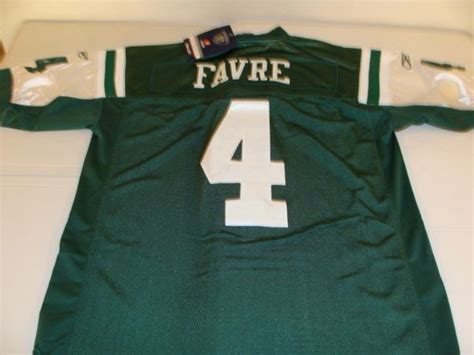 #4 BRETT FAVRE New York Jets NFL QB Green Mint Throwback Jersey | Lone ...