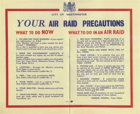 YOUR AIR RAID Precautions Leaflet The Blitz World War II 1939-1945 Home Front £2.50 - PicClick UK