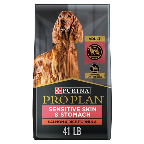 Purina Pro Plan Sensitive Skin and Stomach With Probiotics Salmon & Rice Formula Dry Dog Food ...