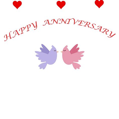 Happy Anniversary Love Birds Animated eCard | Send a Charity Card ...