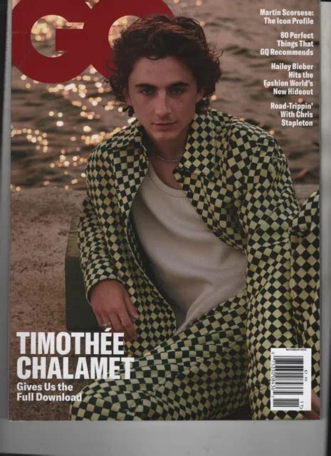 TIMOTHEE CHALAMET GQ Magazine November 2023 No Label $11.00 - PicClick