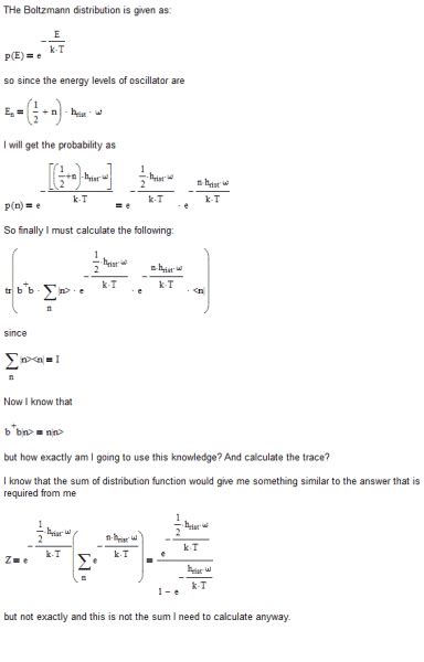 Quantum harmonic oscillator: average number of energy levels