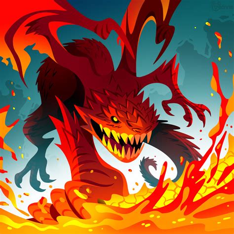 ArtStation - Magma Wyrm