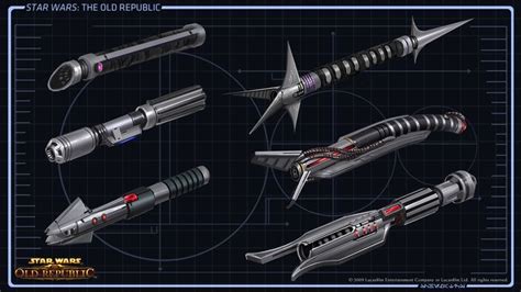 types of light sabers | Sith warrior, Star wars the old, Star wars design