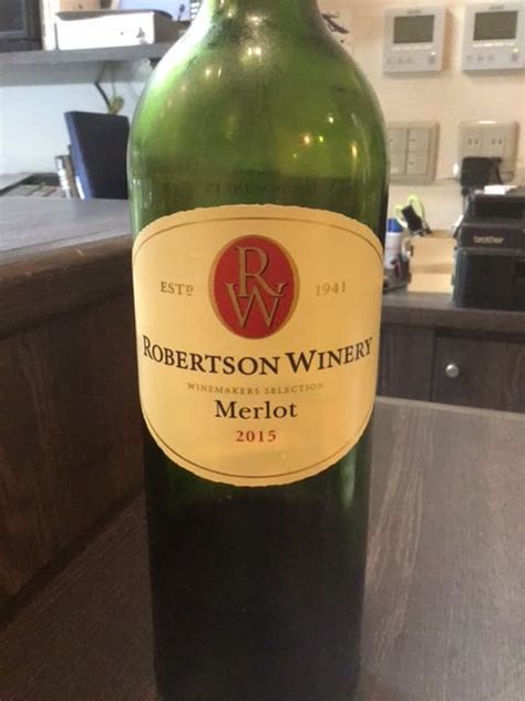 Robertson Winery Merlot(ロバートソン・ワイナリー メルロー) | Vinica 無料のワインアプリ