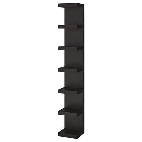 LACK wall shelf unit, black-brown, 30x190 cm (113/4x743/4") - IKEA CA