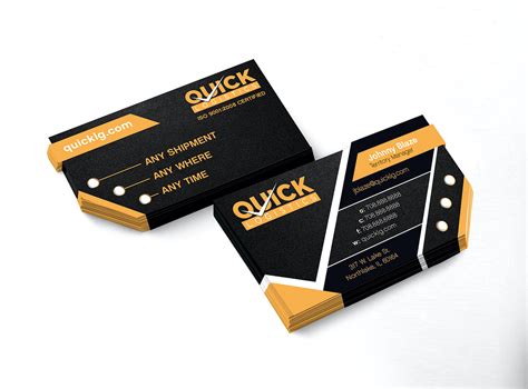 Quick Logistics Business Cards | Marketing solution, Business cards, Cards