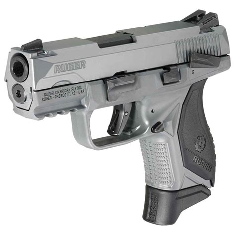 Ruger American Compact 9mm Luger 3.55in Gray Pistol - 17+1 Rounds ...