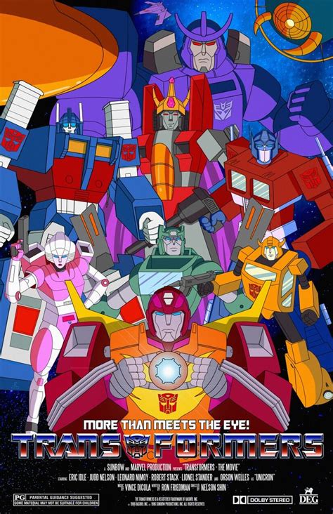 Poster I drew for a special 30th anniversary screening of the 1986 @transformersoffical m ...