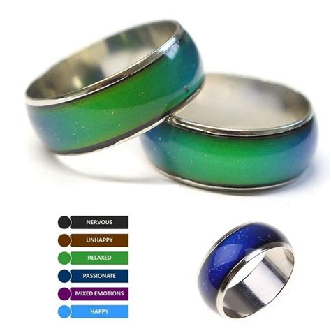 Aliexpress.com : Buy Fine Jewelry Mood Ring Color Change Emotion ...