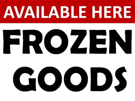 FROZEN GOOD LAMINATED SIGNAGE A4 SIZE | Lazada PH