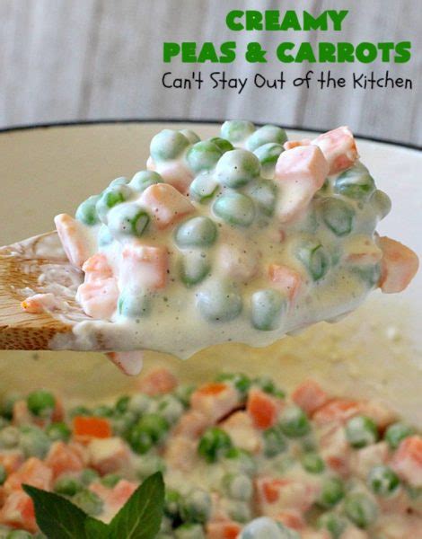 Creamy Peas and Carrots | Recipe | Frozen peas and carrots recipe, Creamy peas, Creamed peas and ...