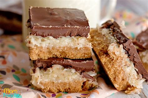 Chocolate Coconut Bars Recipe - Mom Foodie