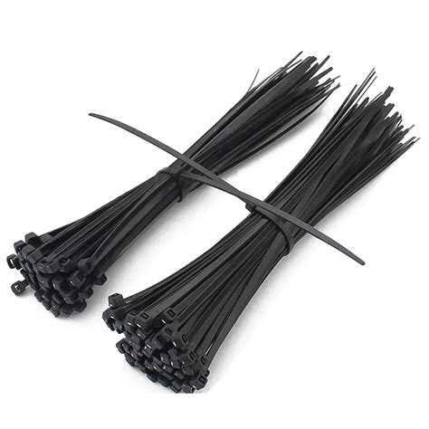 JFBL 100PCS Strong Cable Ties / Tie Wraps Zip Ties Color:Black Size:5 ...