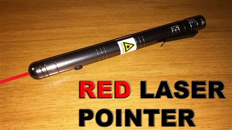 Red Laser Pointer unboxing and test - YouTube