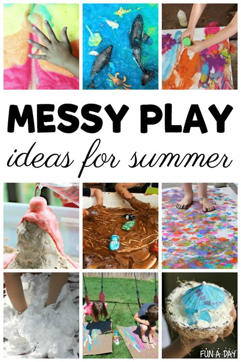 Awesome Summer Messy Play Ideas for Kids to Get Into - Fun-A-Day!