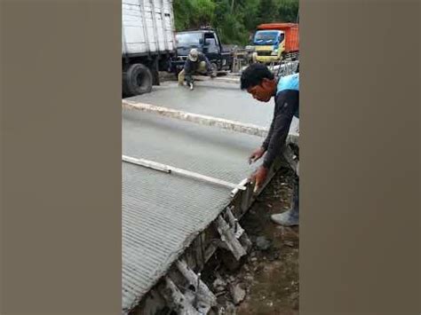 Groving jalan beton - YouTube