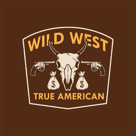 Premium Vector | Wild west logo design