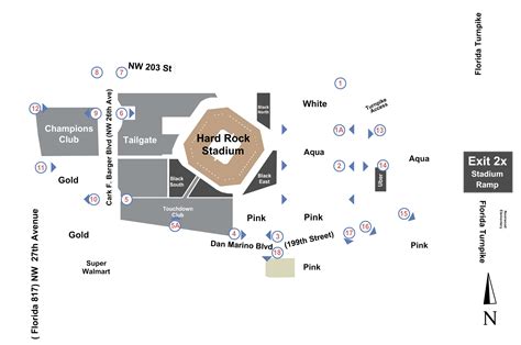 Hard Rock Stadium Parking Map