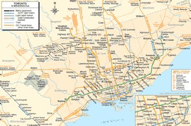 Toronto & Mississauga - city map | Country profile | Railway Gazette International