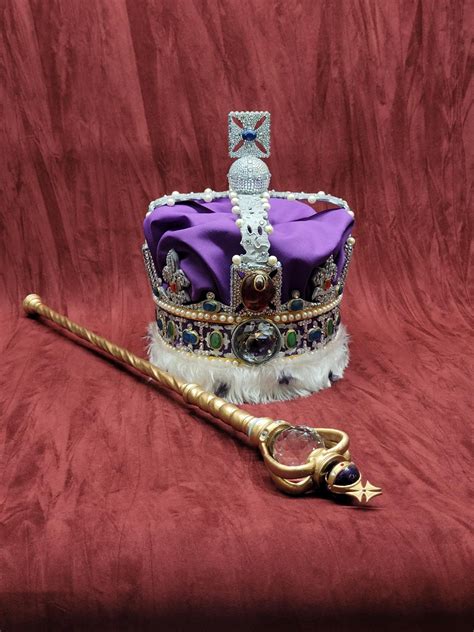 Queen Elizabeth Crown Replica State Imperial Crown 1:1 Scale - Etsy ...