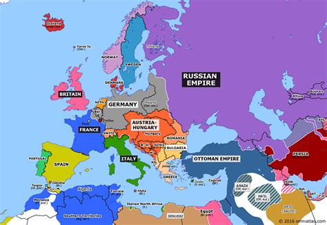 Battle of Verdun | Historical Atlas of Europe (21 February 1916) | Omniatlas