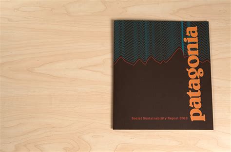 Patagonia Sustainability Report on Behance