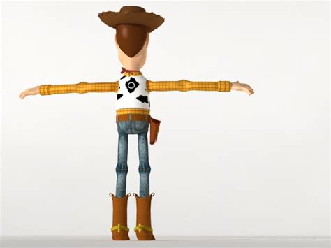 Woody rigged 3D Model - FlatPyramid