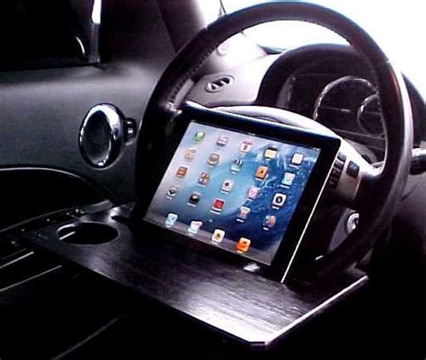 Car Steering Wheel iPad Stand Table Laptop by FOLDAWAYFURNITURE